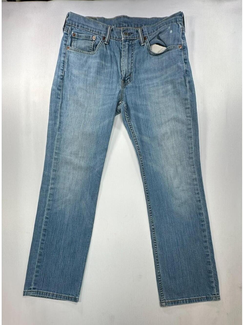 Levis 514 100% Cotton Straight Denim Jeans Blue Mens 32/29